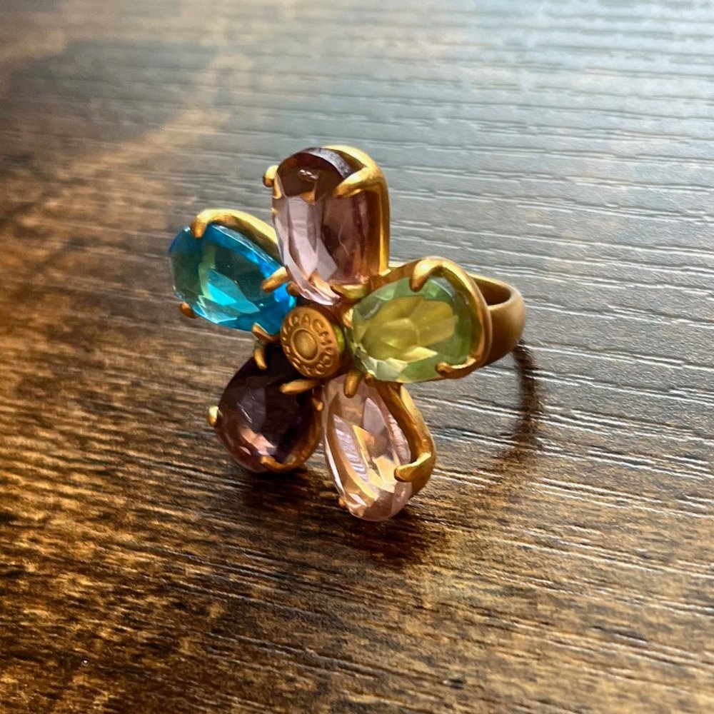 Coach Multicolor Flower Ring - image 3